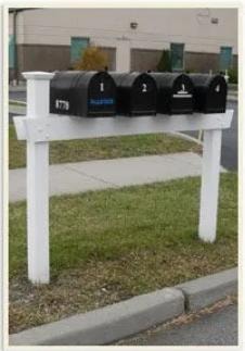 PVC 44 Post 2 Mailbox System