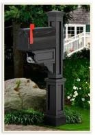 Dove Mail Post w/ Small Mailbox