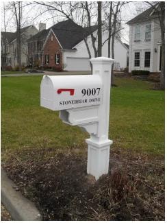 SPECIAL — Dover Post Medium Size Mailbox
