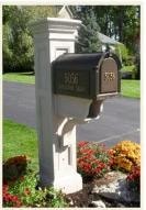 Mayne Liberty Post with Whitehall Mailbox