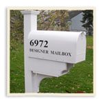 White Colored Designer Mailbox