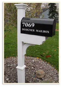 Black Designer Mailbox for Residential Use